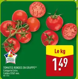 ALDI TOMATES RONDES EN GRAPPE offre