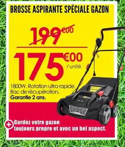 Décor Discount BROSSE ASPIRANTE SPÉCIALE GAZON offre
