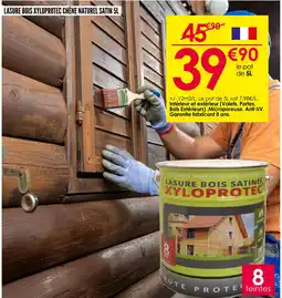 Décor Discount Lasure bois xyloprotec chêne naturel satin 5l offre