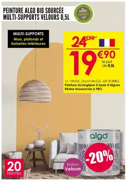 Décor Discount Peinture bio sourcée multi-supports velours 0,5L offre