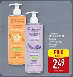 ALDI EVOLUDERM Gel Douche Relaxant Lavande offre