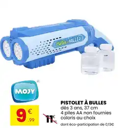 Stokomani MOJY Pistolet à bulles offre