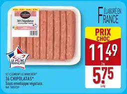 ALDI ST-CLÉMENT LE BOUCHER 36 CHIPOLATAS offre