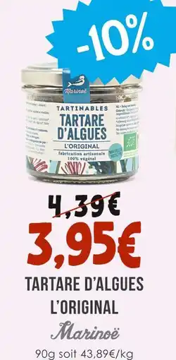 Naturalia MARIONË Tartare d'algues l'original offre