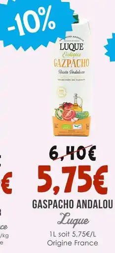 Naturalia LUQUE Gaspacho Andalou offre