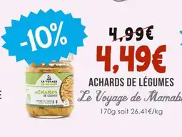 Naturalia Le Voyage de Mamabé Achards de légumes offre