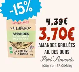 Naturalia PERL'AMANDES Amandes grillées ail des ours offre