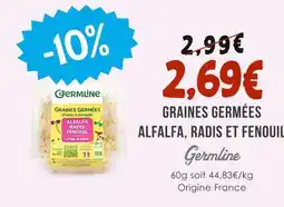 Naturalia GERNLINE Graines Germées Alfalfa, Radis et Fenouil offre