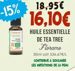 Naturalia FLORARE Huile essentielle de Tea Tree offre