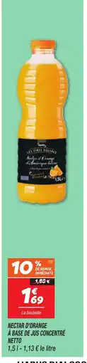 Netto NETTO Nectar d'orange à base de jus concentré offre