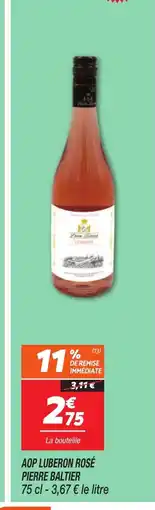 Netto Aop luberon rosé pierre baltier offre