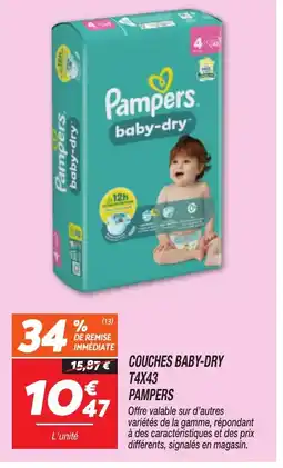 Netto PAMPERS Couches baby-dry offre