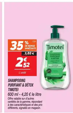 Netto TIMOTEI Shampooing purifiant & détox offre