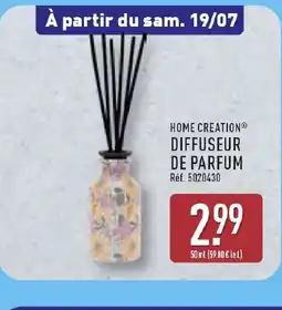 ALDI HOME CREATION Diffuseur de parfum offre