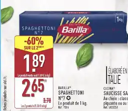 ALDI BARILLA Spaghettoni offre