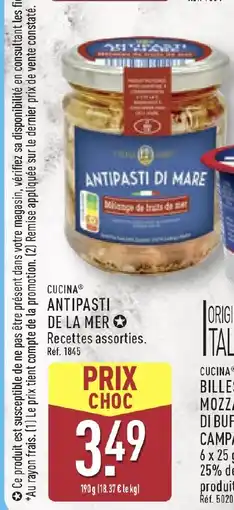 ALDI CUCINA Antipasti de la mer offre