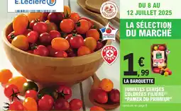 E.Leclerc Tomates cerises colorées filière panier du primeur offre