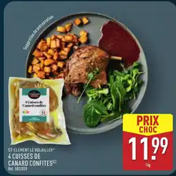 ALDI ST-CLÉMENT LE VOLAILLER4 cuisses de canard confites offre