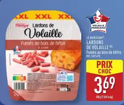 ALDI LE MARSIGNY Lardons de volaille offre