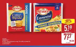 ALDI PRÉSIDENT Emmental offre