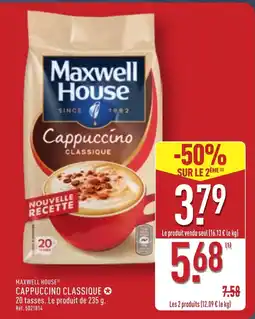 ALDI MAXWELL HOUSE Cappuccino classique offre