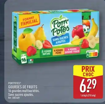 ALDI POM POTES Gourdes de fruits offre