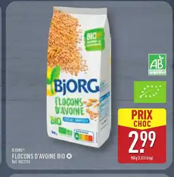 ALDI BJORG Flocons d'avoine bio offre