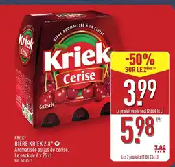 ALDI KRIEK Bière kriek 2.8° offre