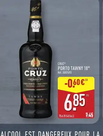 ALDI CRUZ Porto tawny 18° offre