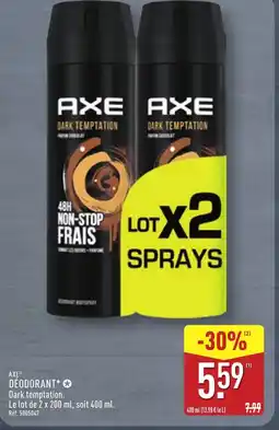 ALDI AXE Déodorant offre