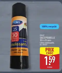 ALDI FOLIA Sacs poubelle offre