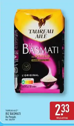 ALDI TAUREAU AILÉ Riz basmati offre