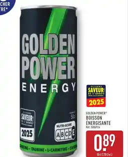 ALDI GOLDEN POWER Boisson énergisante offre