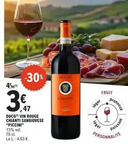 E.Leclerc DOCG(5) Vin Rouge Chianti Sangiovese 'Piccini' offre