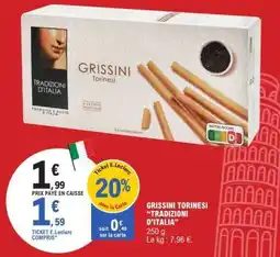 E.Leclerc GRISSINI TORINESI “TRADIZIONI D’ITALIA” offre