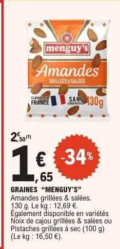 E.Leclerc GRAINES “MENGUY’S” offre