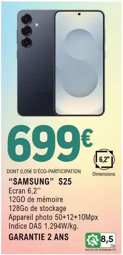 E.Leclerc “SAMSUNG” S25 offre