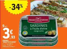 E.Leclerc SARDINES MOUETTES D'ARVOR offre
