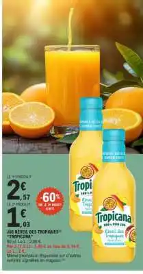 E.Leclerc Jus Réveil des Tropiques 'Tropicana' offre