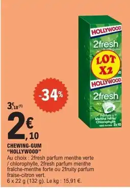 E.Leclerc CHEWING-GUM “HOLLYWOOD” offre
