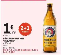E.Leclerc BIÈRE MUNCHNER HELL “PAULANER” offre