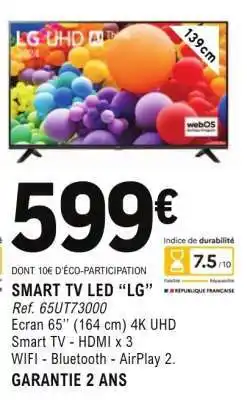 E.Leclerc SMART TV LED LG offre