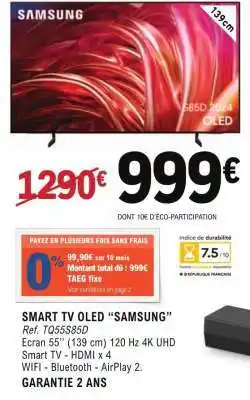 E.Leclerc SMART TV OLED “SAMSUNG” offre