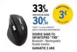 E.Leclerc SOURIS SANS FIL INFINITEPRO “TNB” offre