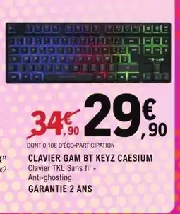E.Leclerc CLAVIER GAM BT KEYZ CAESIUM offre