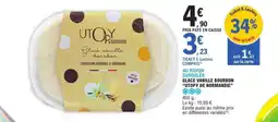 E.Leclerc Glace Vanille Bourbon 'Utopie de Normandie' offre