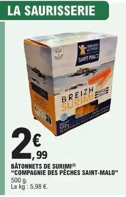 E.Leclerc Bâtonnets de Surimi offre