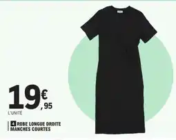 E.Leclerc Robe Longue Droite Manches Courtes offre
