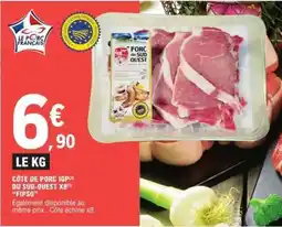 E.Leclerc CÔTE DE PORC IGP DU SUD-OUEST X8 offre