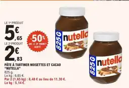 E.Leclerc Pâte À Tartiner Noisettes Et Cacao Nutella offre